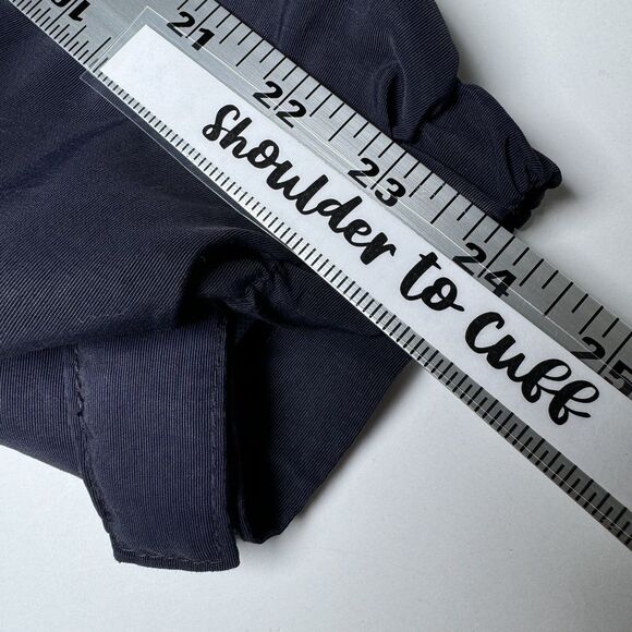 Lands End Womens 3X Navy Blue Full Zip Jacket Packable Hood Nylon Mesh Lining - Picture 8 of 16